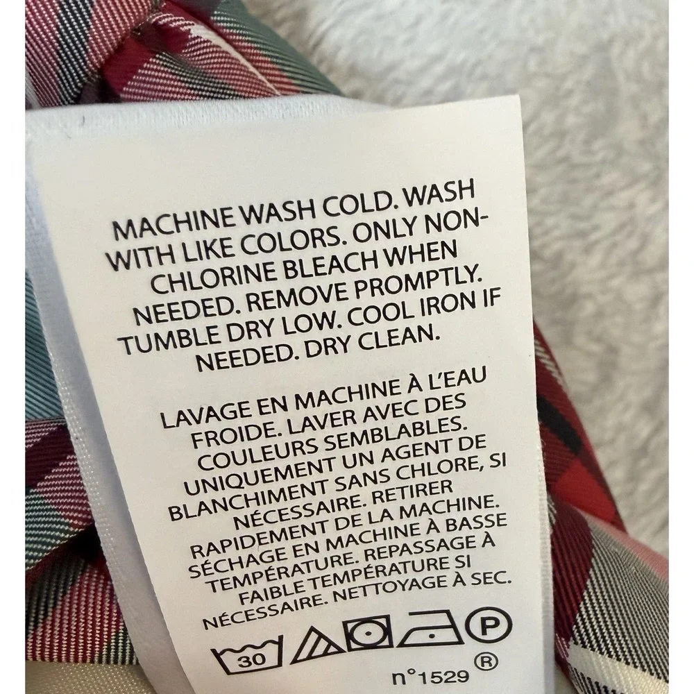 Ralph Lauren Dress Plaid Multicolor Tartan Plaid Baby 12 Mos EUC